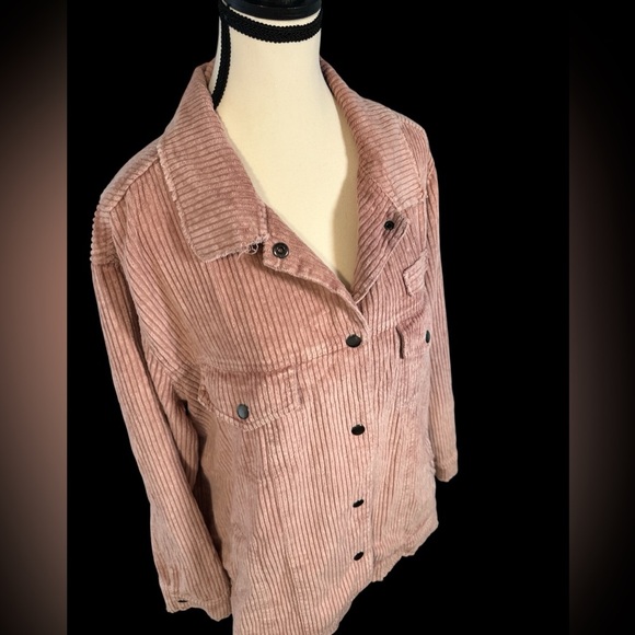 POL Women's Corduroy Jacket in Blush Pink - Picture 2 of 6